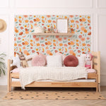 Papier peint autocollant Flora menthe – Murale par Fleur maison, Décor Imprimé (vue 1/4)