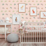 Clouds & Pastel Rainbows Self-adhesive Wallpaper – Mural by Natasha Prévost, Décor Imprimé (view 1/6)