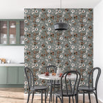 Olives and Flowers Self-adhesive Wallpaper – Mural by Natasha Prévost, Décor Imprimé (view 1/8)
