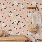 Papier peint autocollant Roses blanches – Murale par Natasha Prévost, Décor Imprimé (vue 1/10)