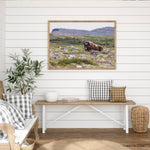 Muskox 01 Canvas Print – Canvas fabrics by Jean-Simon Bégin, Décor Imprimé (view 1/6)