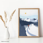 Winter Sports 05 Canvas Print – Canvas fabrics by Les Barbos, Décor Imprimé (view 1/6)