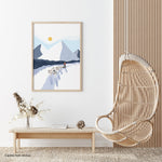 Winter sports 06 Canvas Print – Canvas fabrics by Les Barbos, Décor Imprimé (view 1/6)