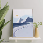 Winter sports 08 Canvas Print – Canvas fabrics by Les Barbos, Décor Imprimé (view 1/6)