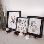Festive Trio Canvas Print – Canvas fabrics by Marjorie & cie., Décor Imprimé (view 1/2)