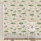 Sunny Savannah Self-adhesive Wallpaper